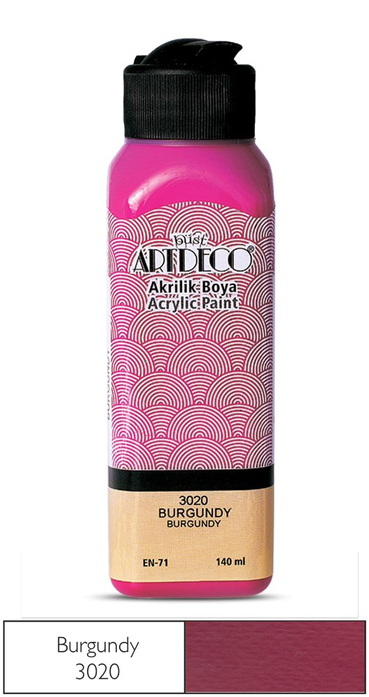 Artdeco Akrilik Boya 140 Ml Burgundy 3020