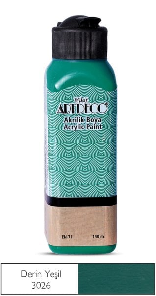 Artdeco Akrilik Boya 140 Ml Derin Yeşil 3026