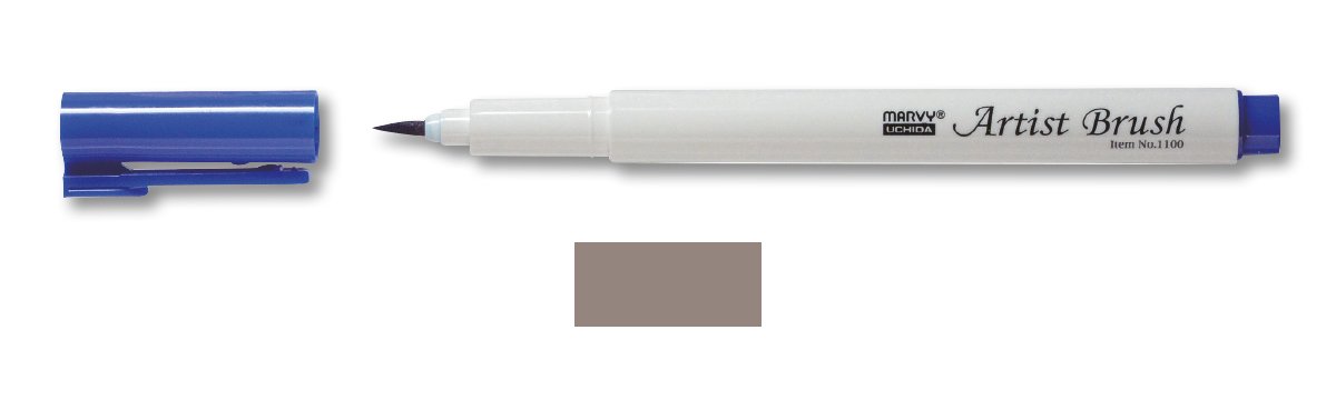 Marvy Uchida Brush Pen Brownish Grey