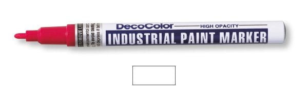 Marvy Uchida Industrial Paint Marker Fine White