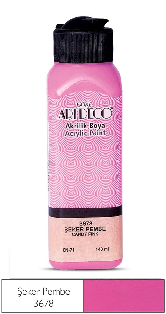 Artdeco Akrilik Boya 140 Ml Şeker Pembe 3678