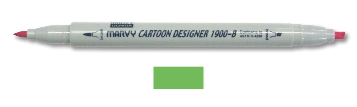 Marvy Uchida Cartoon Designer Marker Light Green