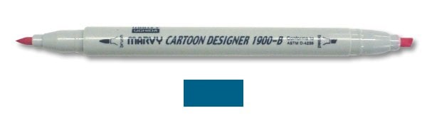 Marvy Uchida Cartoon Designer Marker Oriental Blue