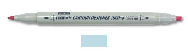 Marvy Uchida Cartoon Designer Marker Blue Grey
