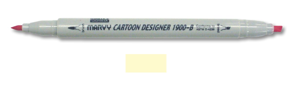 Marvy Uchida Cartoon Designer Marker Cream Yellow