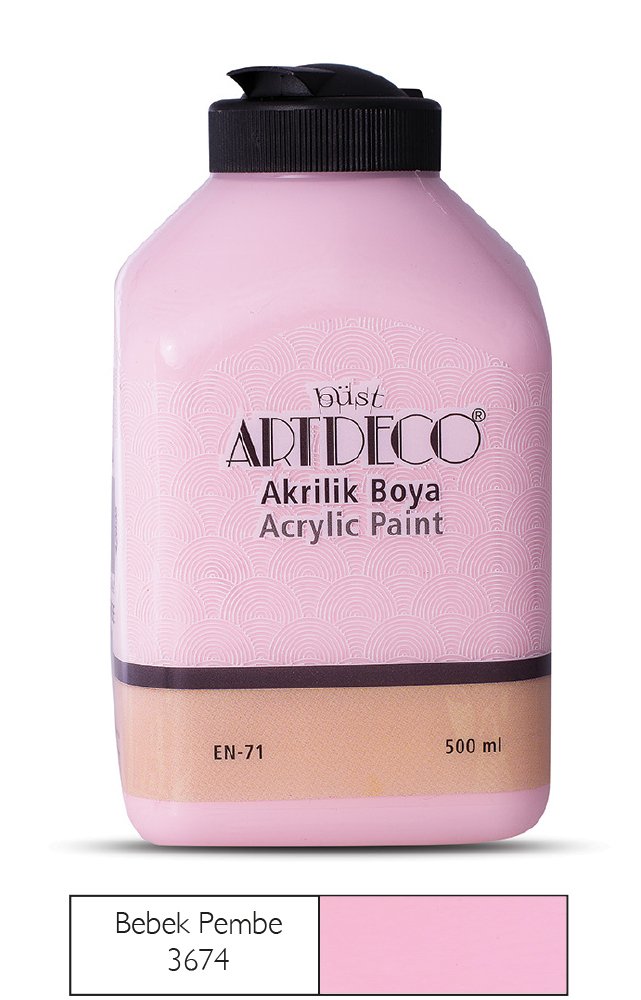 Artdeco Akrilik Boya 500 Ml Bebek Pembe 3674