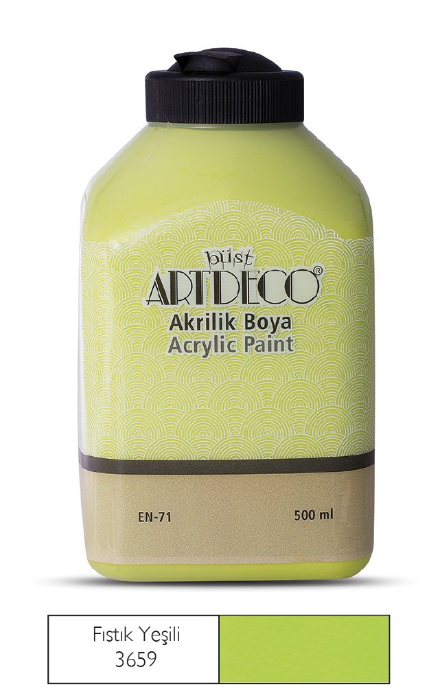 Artdeco Akrilik Boya 500 Ml Fıstık Yeşili 3659