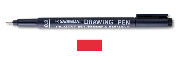 Snowman Teknik Çizim Kalemi 0.2 Mm Kırmızı
