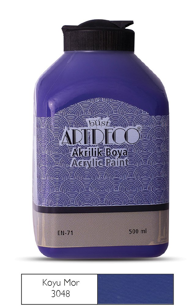 Artdeco Akrilik Boya 500 Ml Koyu Mor 3048