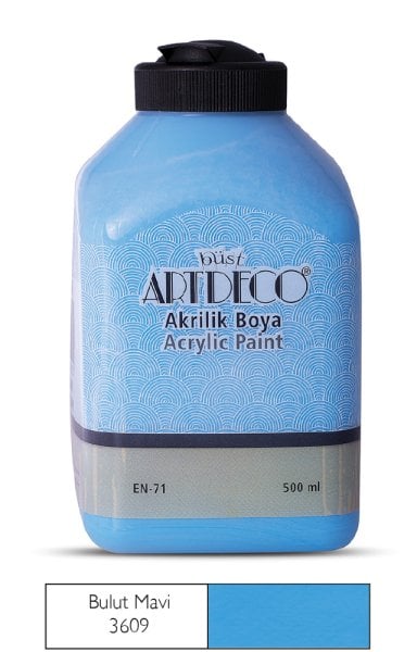 Artdeco Akrilik Boya 500 Ml Bulut Mavi 3609