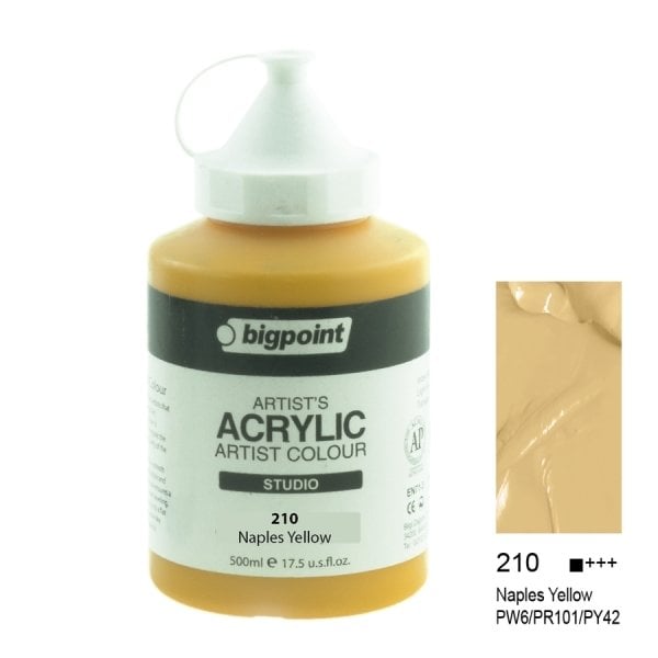 Bigpoint Akrilik Boya 500 Ml Naples Yellow 210