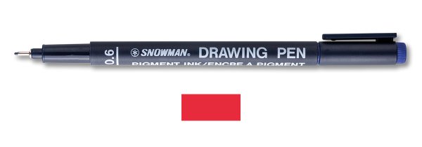Snowman Teknik Çizim Kalemi 0.6 Mm Kırmızı