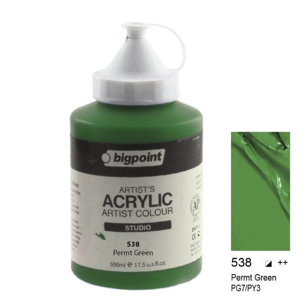 Bigpoint Akrilik Boya 500 Ml Permanent Green 538