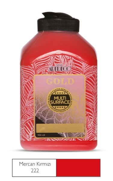 Artdeco Tüm Yüzey Boyası 500 Ml Mercan Kırmızı 222