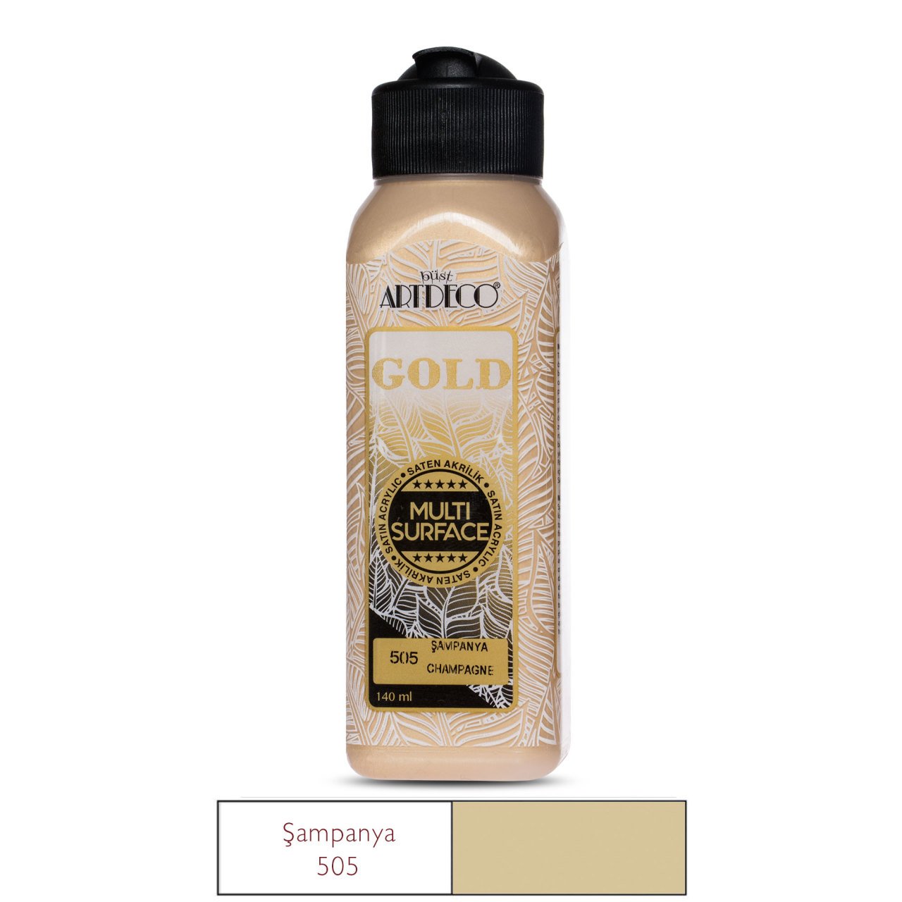 Artdeco Tüm Yüzey Boyası Metalik 140 Ml Şampanya 505