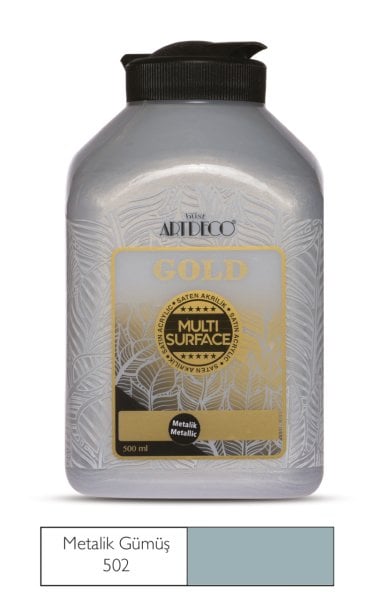 Artdeco Tüm Yüzey Boyası Metalik 500 Ml Gümüş 502