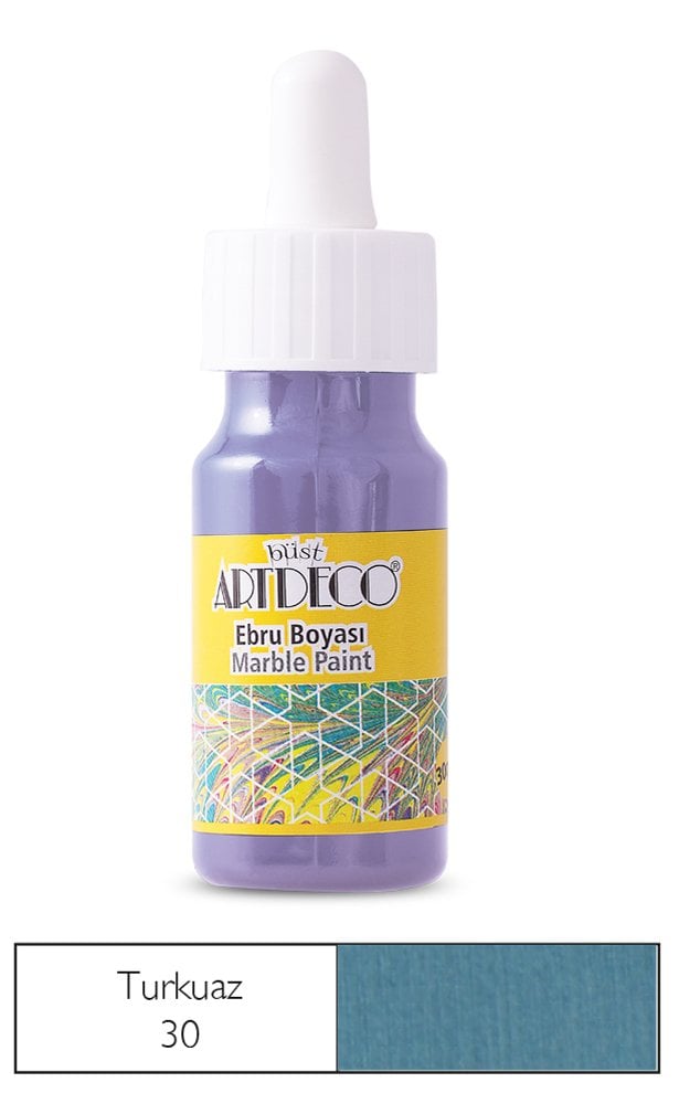 Artdeco Ebru Boyası 30 Ml Turkuaz 30