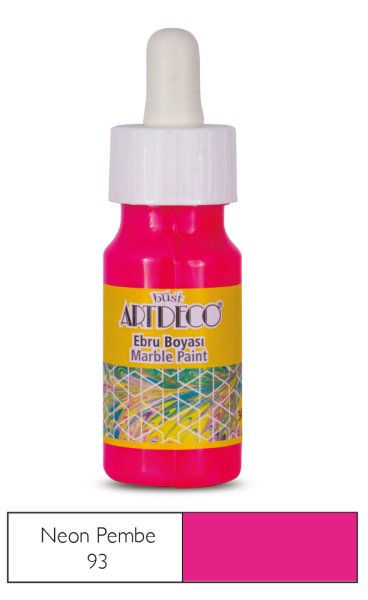 Artdeco Ebru Boyası 30 Ml Neon Pembe 93