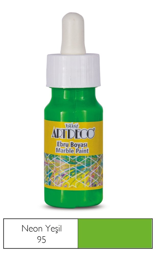 Artdeco Ebru Boyası 30 Ml Neon Yeşil 95