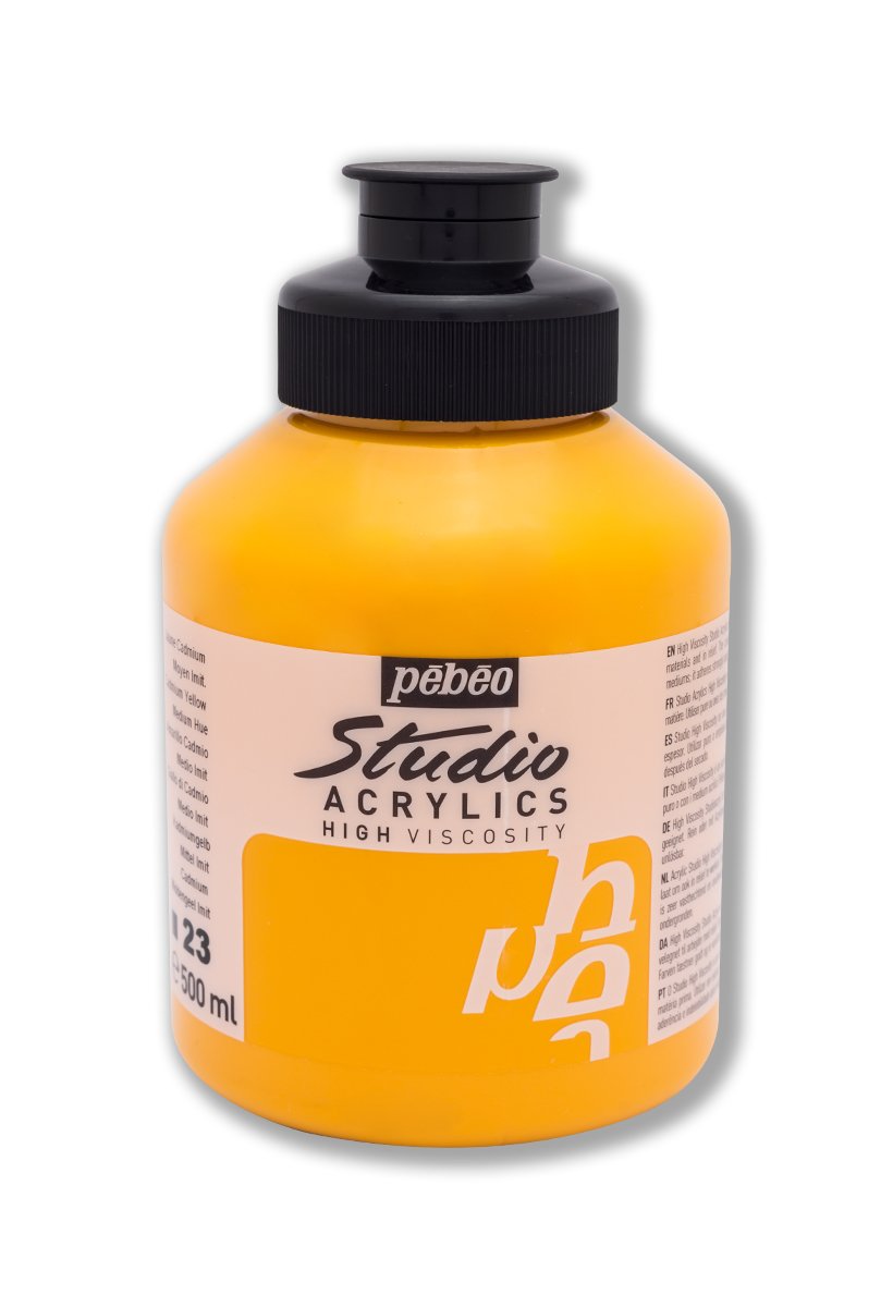 Pebeo Studio Akrilik Boya 500 Ml Medium Cadmium Yellow