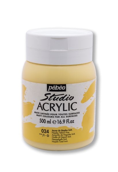 Pebeo Studio Akrilik Boya 500 Ml Naples Yellow