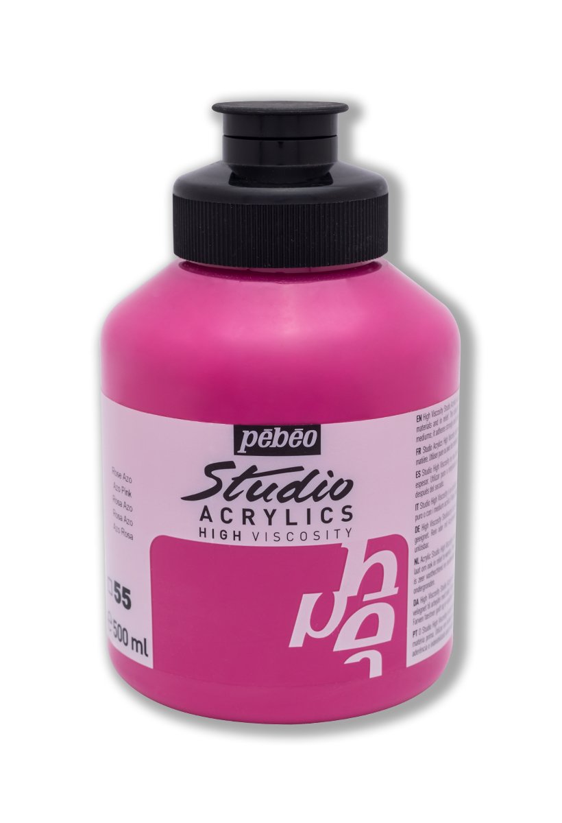 Pebeo Studio Akrilik Boya 500 Ml Azo Pink