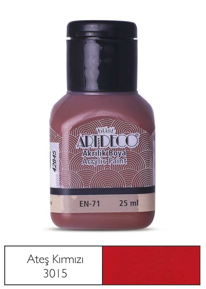 Artdeco Akrilik Boya 25 Ml Ateş Kırmızı 3015