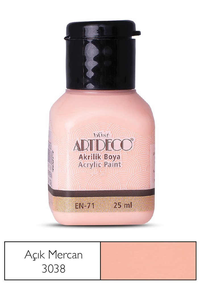 Artdeco Akrilik Boya 25 Ml Açık Mercan 3038