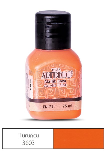 Artdeco Akrilik Boya 25 Ml Turuncu 3603