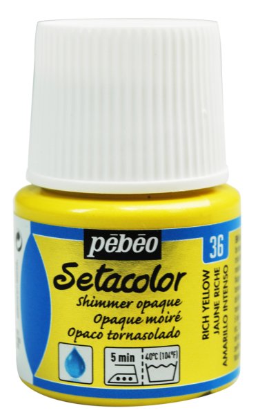 Pebeo Setacolor Kumaş Boyası Opaque Shimmer 45 Ml Rich Yellow