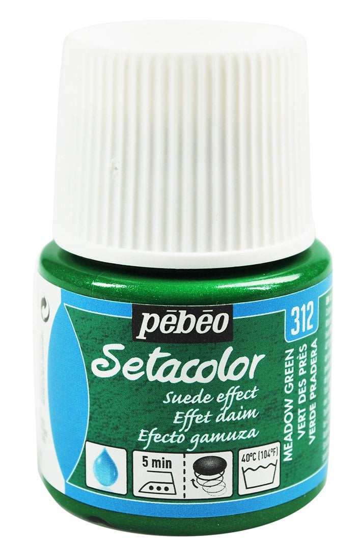 Pebeo Setacolor Kumaş Boyası Opaque Suede Effect 45 Ml Meadow Green