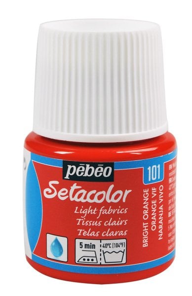 Pebeo Setacolor Kumaş Boyası Transparent 45 Ml Vivid Orange