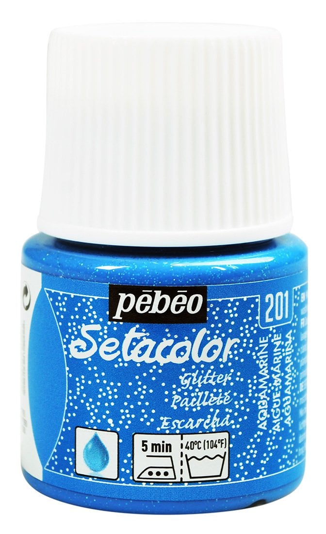 Pebeo Setacolor Kumaş Boyası Glitter 45 Ml Aquamarine