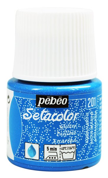 Pebeo Setacolor Kumaş Boyası Glitter 45 Ml Aquamarine