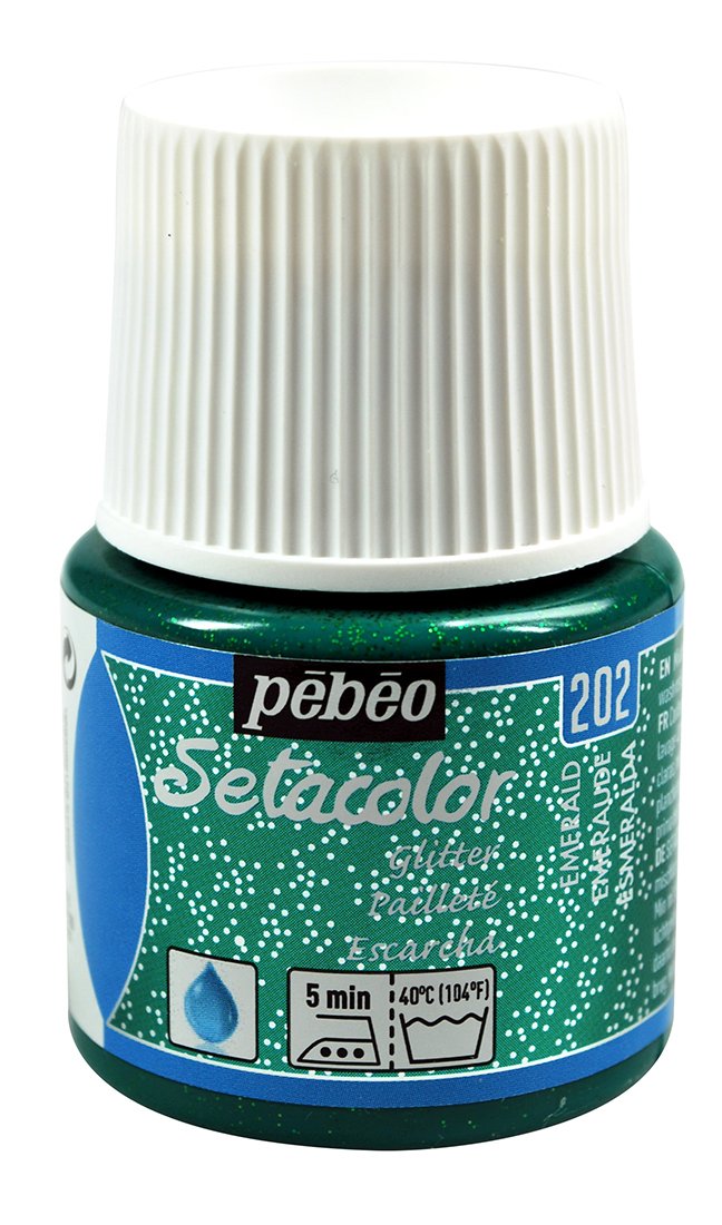 Pebeo Setacolor Kumaş Boyası Glitter 45 Ml Emerald