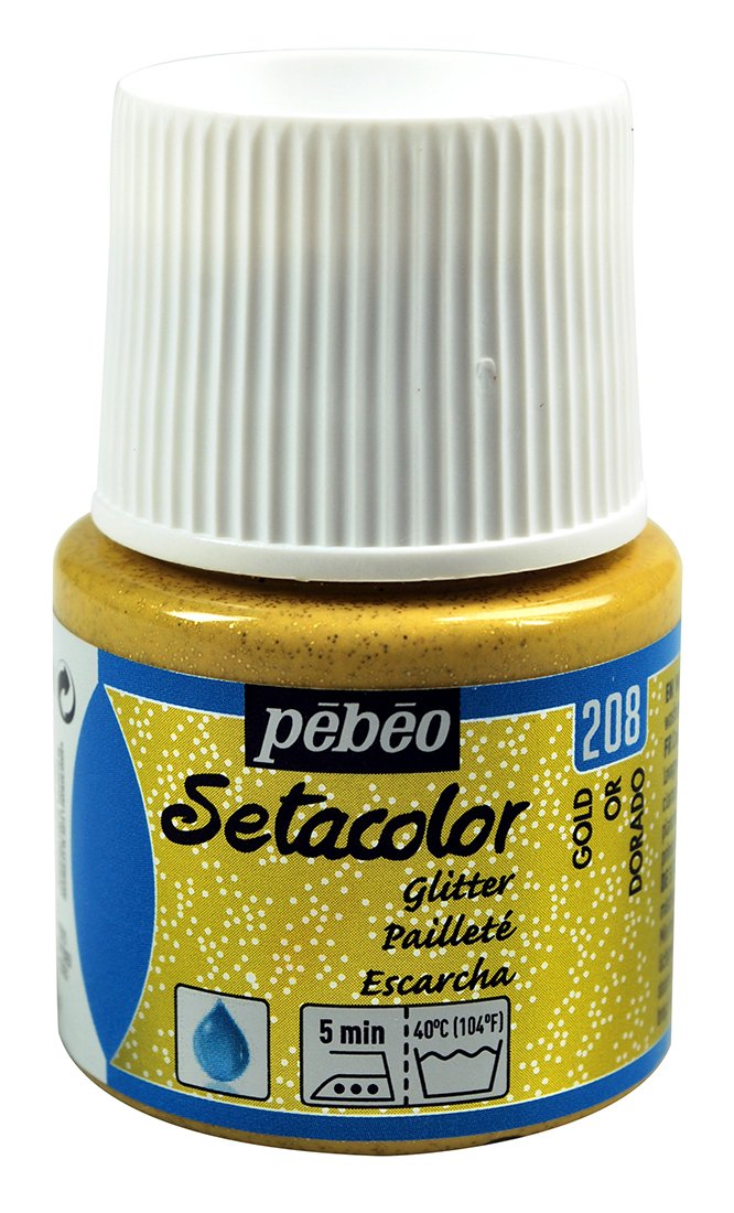 Pebeo Setacolor Kumaş Boyası Glitter 45 Ml Gold