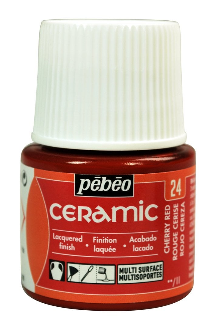 Pebeo Seramik Boyası 45 Ml Cherry Red