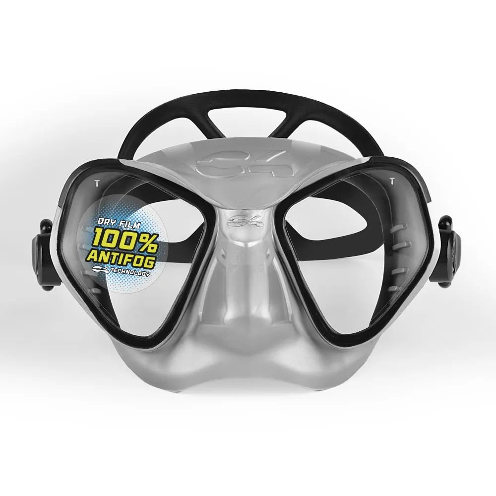 C4 CONDOR SİLVER/BLACK ANTİFOG DALIŞ MASKESİ