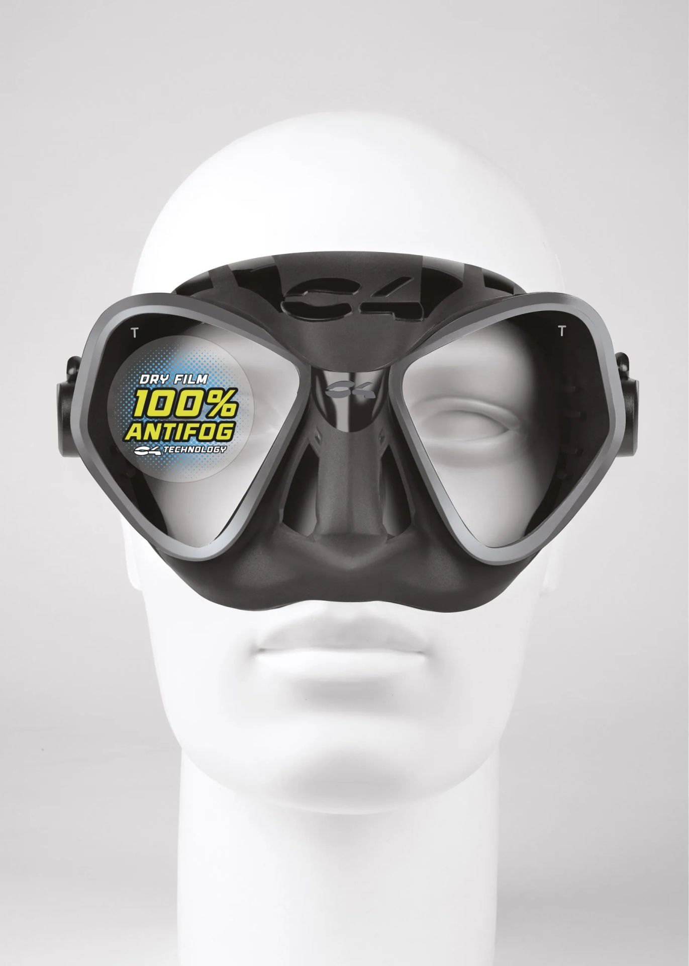 C4 CONDOR BLACK ANTİFOG DALIŞ MASKESİ