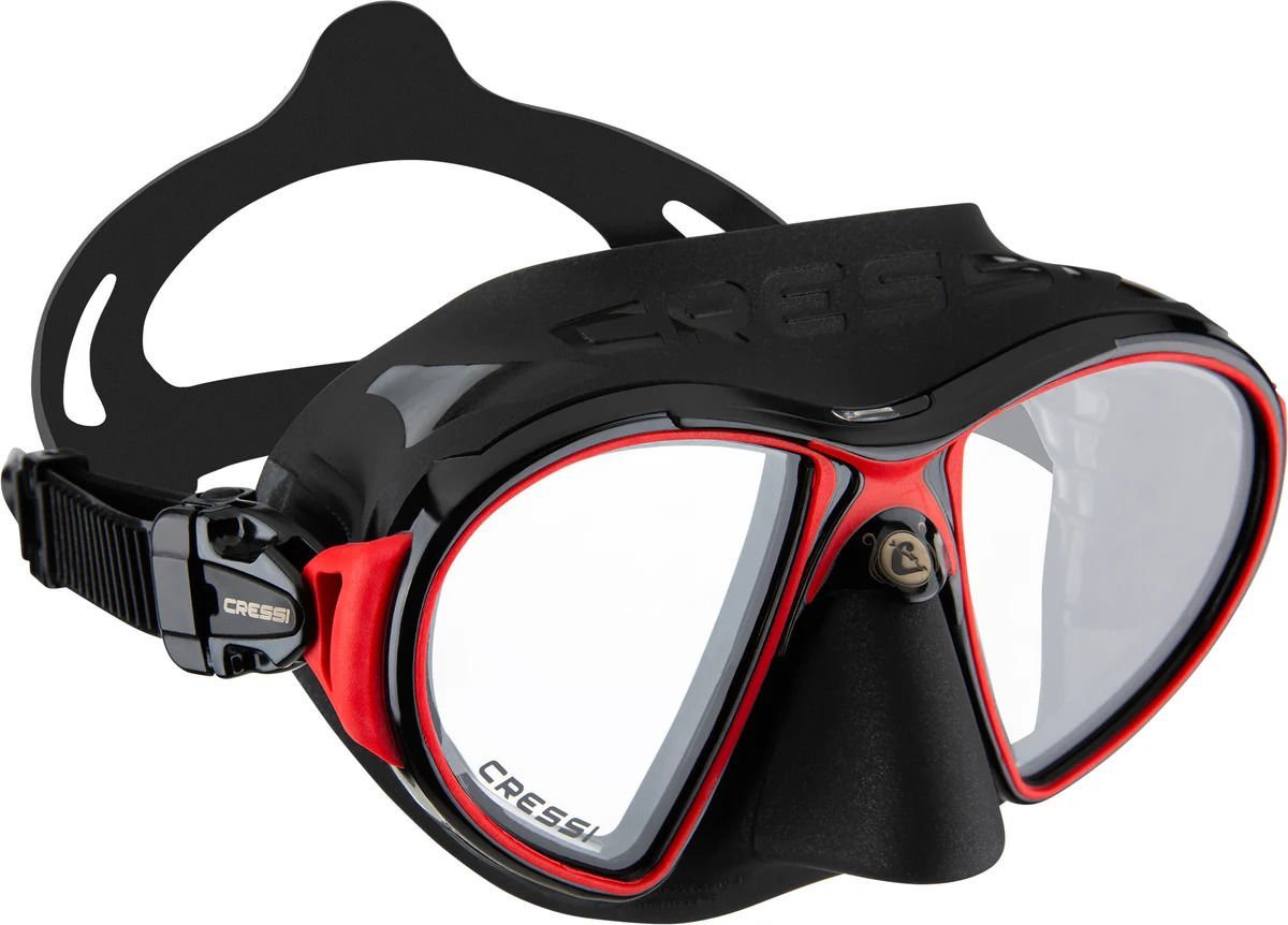 CRESSİ ZEUS BLACK RED DALIŞ MASKESİ