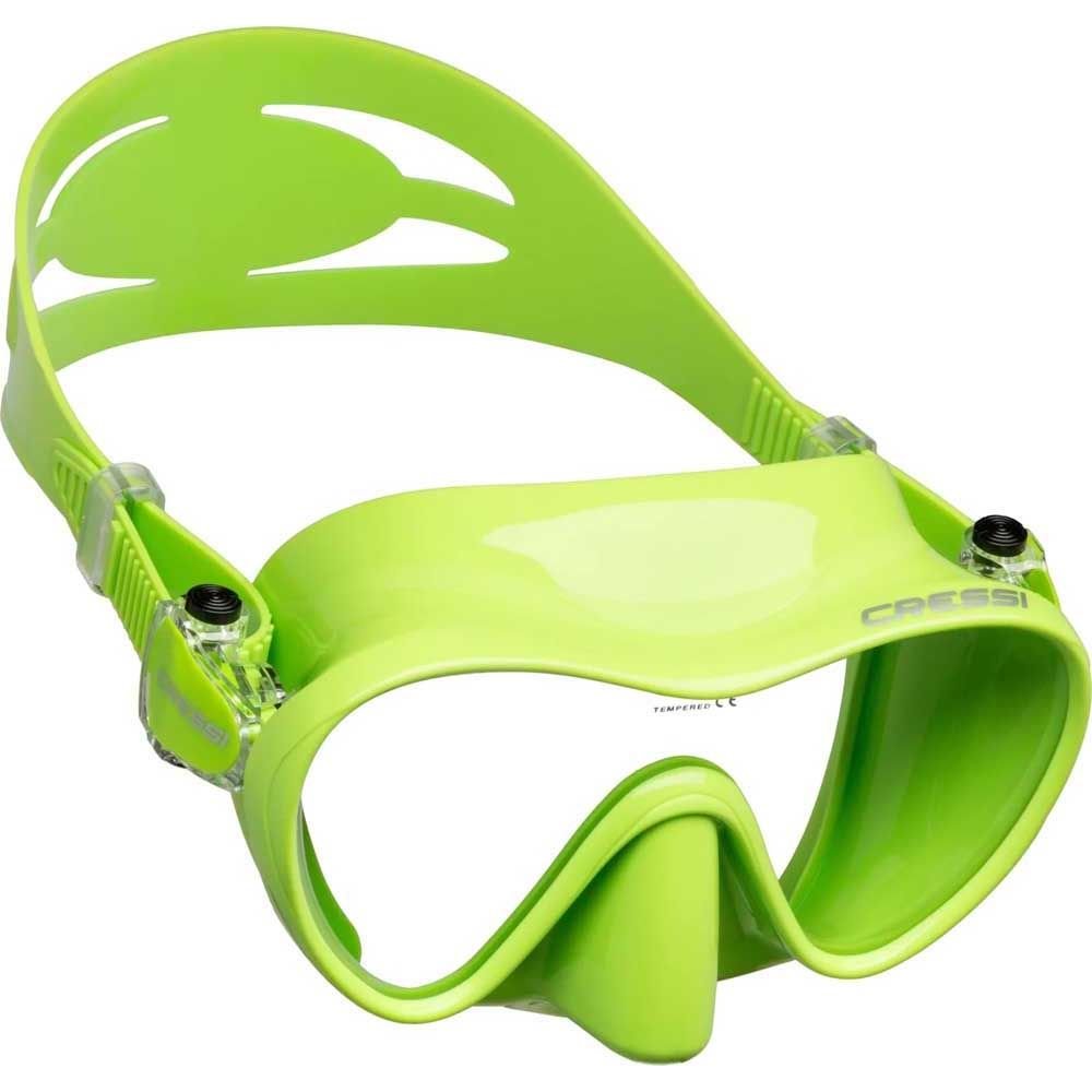 CRESSİ F1 FRAMELESS LİME GREEN DALIŞ MASKESİ