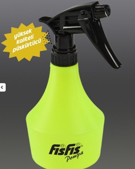 Trigerli Fısfıs 0.5 Litre - Sprey Kabı - Boş Bidon ve Kafa Kısmı