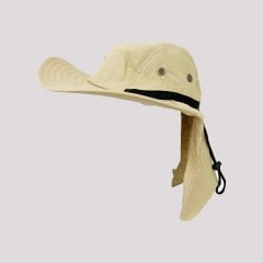 Rahat Kullanım Ayarlanabilir Safari-Bahçe Şapkası (Buğday Sarısı)
