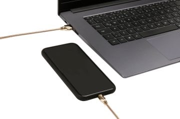USB Type-C Çelik Zırhlı Kablo Altın