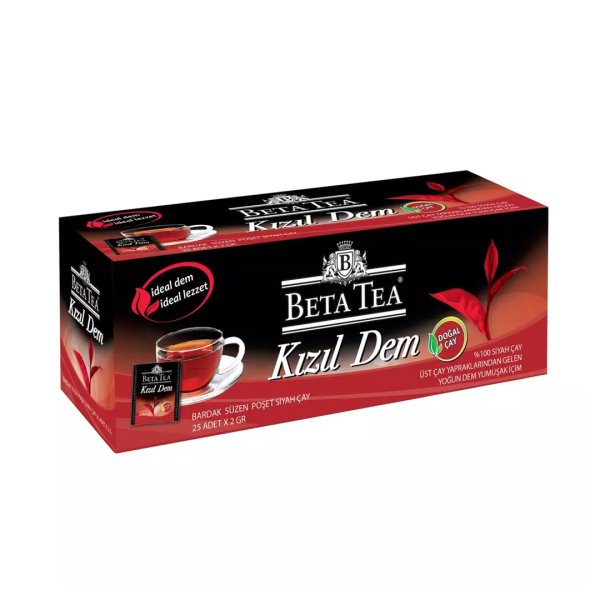 Beta Tea Kızıl Dem Bardak Poşet  Çay 25'li