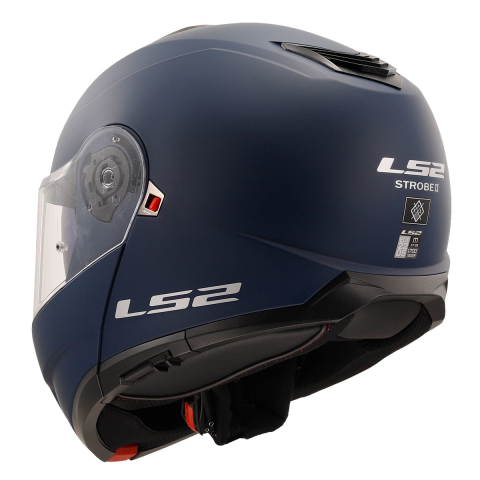 LS2 STROBE 2 MAT NAVY MAVİ KASK [XXL]