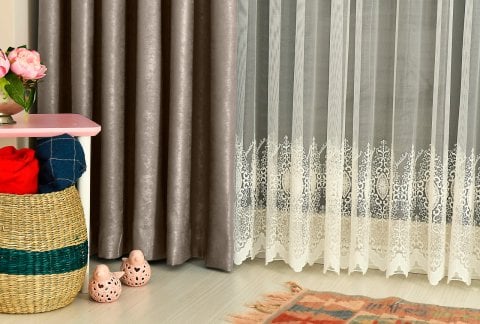 Soft Fon Perde Sütlü Kahve