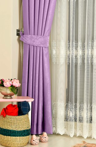 Soft Fon Perde Lila