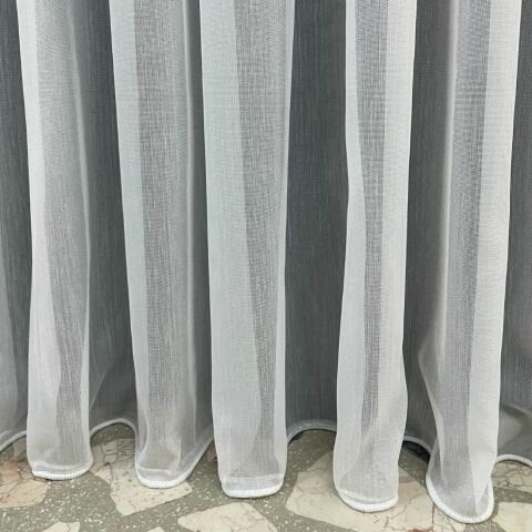 Bambu Hafif Desenli Tül Perde