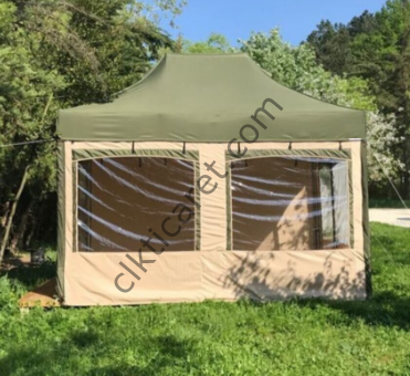 CLK 3x4,5 Karavan Çadırı 52 mm Alüminyum Profil